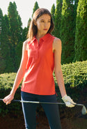 Annie Sleeveless Polo Shirt