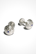 Silver Cufflinks with Sapphire