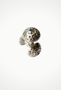 Silver Cufflinks with Sapphire