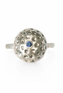 Sterling Silver Ring with Sapphire